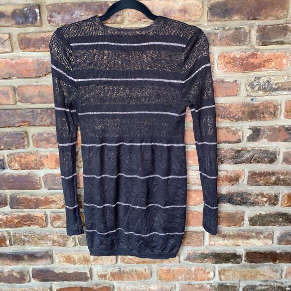 Magaschoni Brown Metallic Sparkle Button Down Cardigan Sweater Womens Size Small - Picture 6 of 6